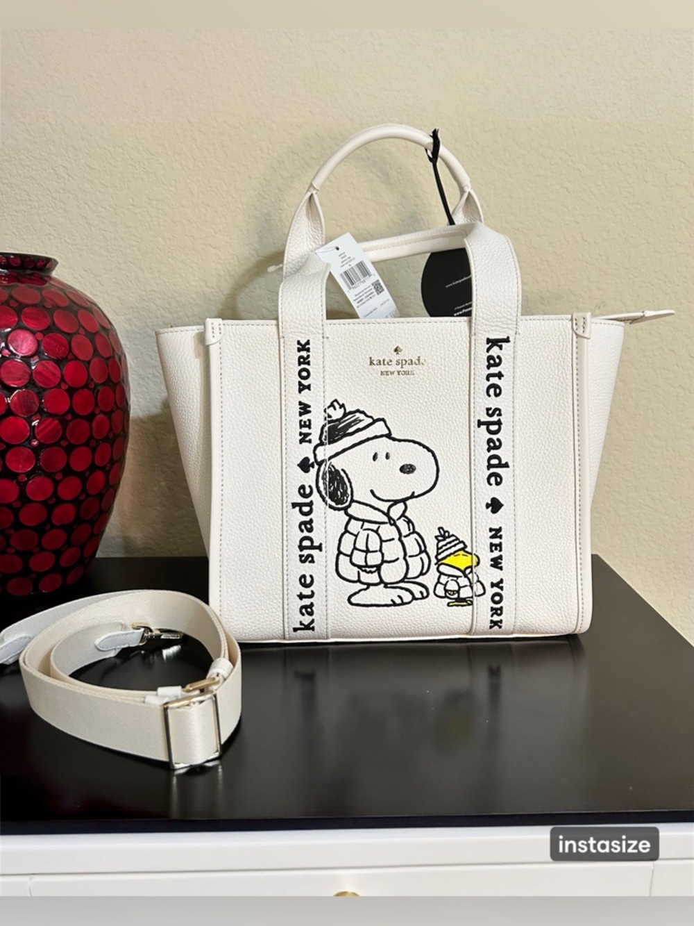 Kate Spade Peanuts Snoopy Kip Small Tote NWT Crossbody Limited Edition